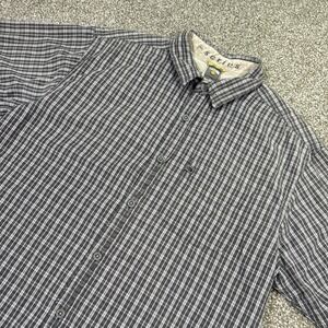 The North Face A5 Series Shirt Mens Large Gray Plaid Button Up - Outdoors Hiking